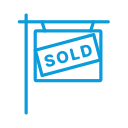 Sold sign icon